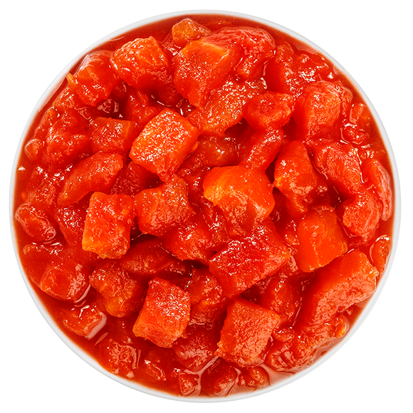 Polpa di pomodoro in pezzi (Coarsel y chopped tomato pulp)